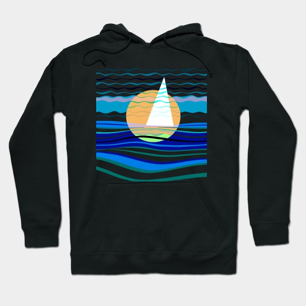 Sailing Geometry Hoodie by Sailfaster Designs